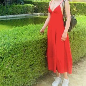 Free People Red Midi Dress